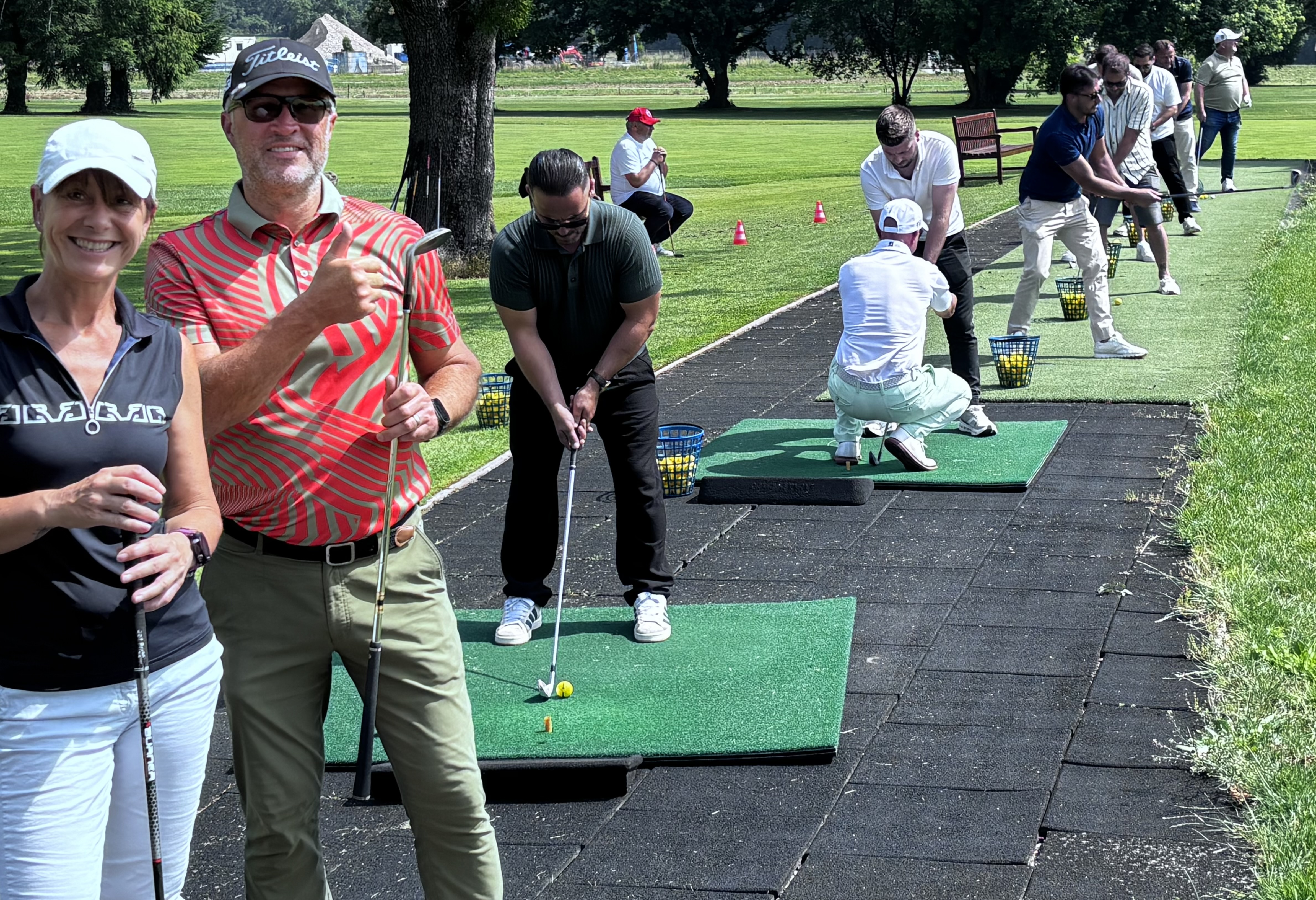 Workshop de golf - Participant en action
