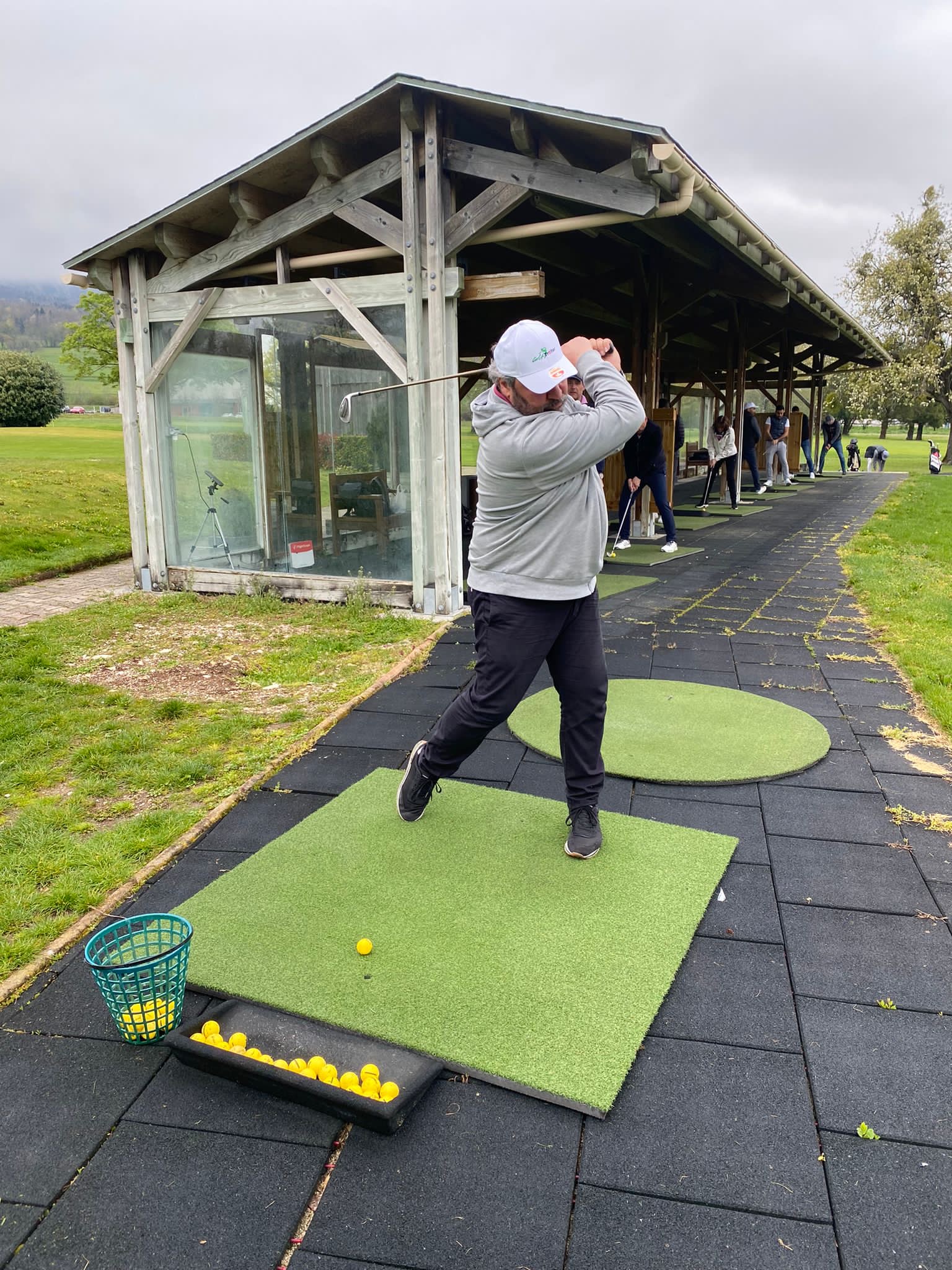 Groupe lors d'une initiation golf